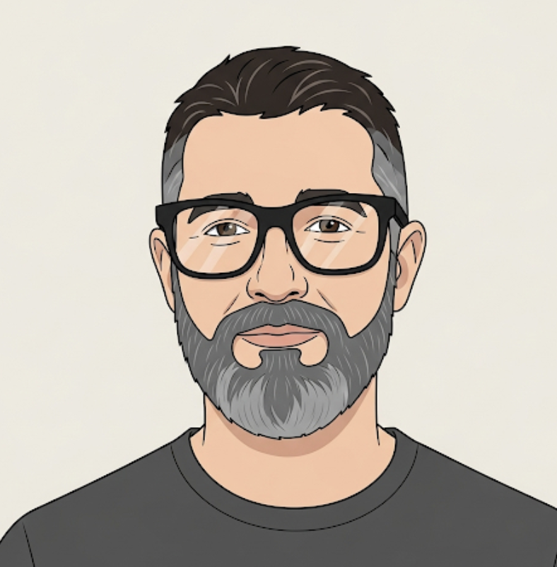 A photo of the founder, Joe